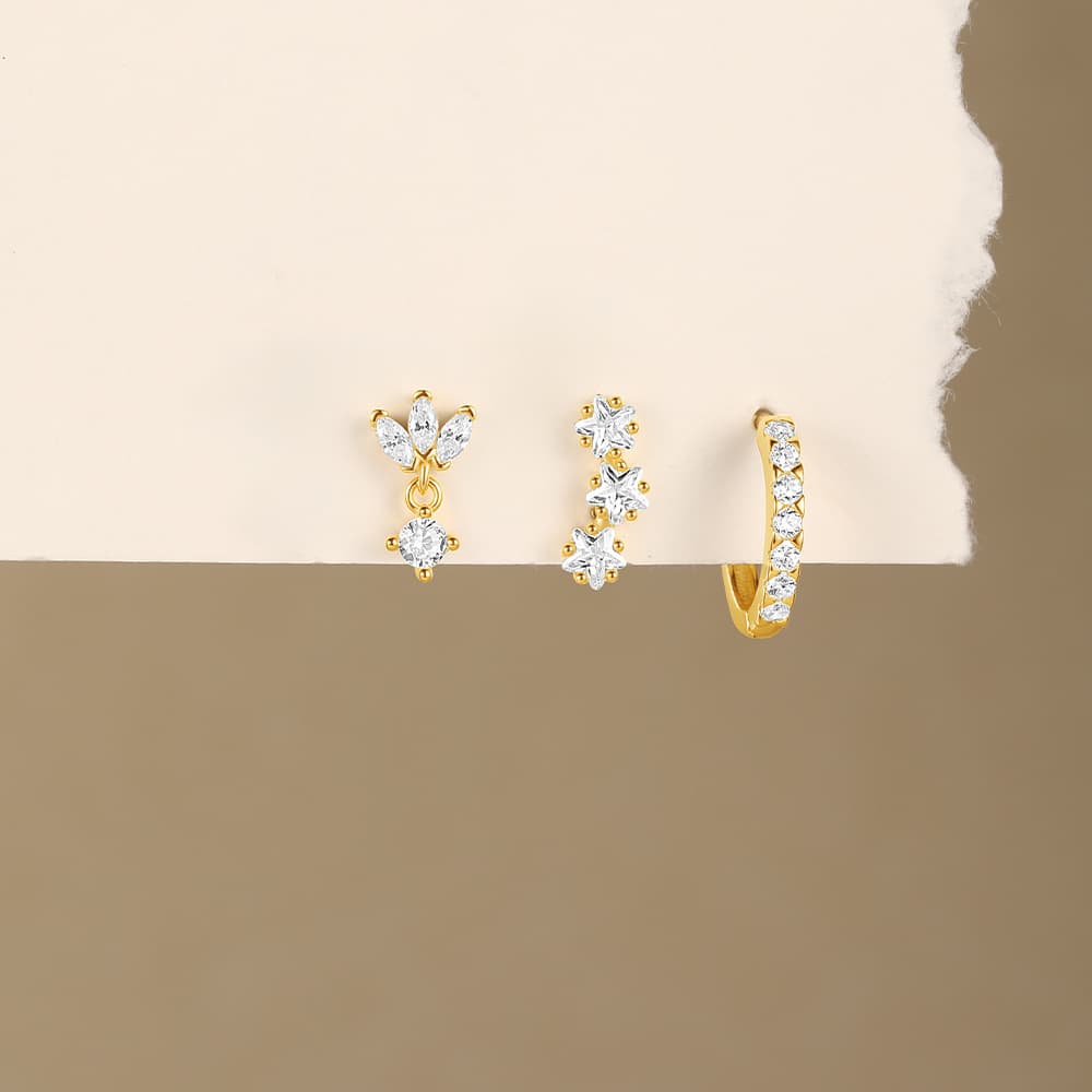 Greta-Luisa – Orecchini in oro dall’eleganza discreta.