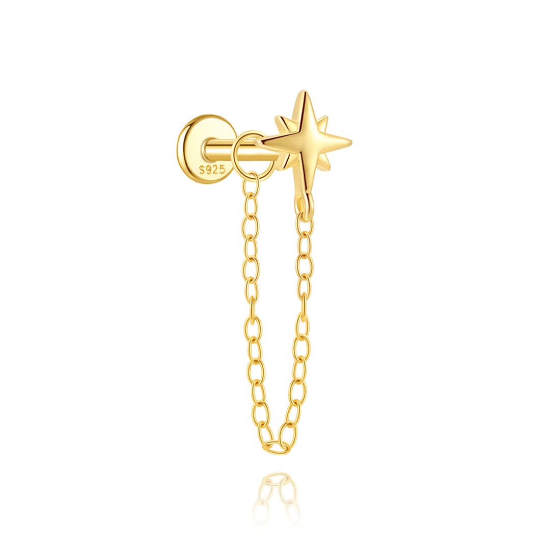 Marlena – Orecchini in oro dal carattere luminoso.