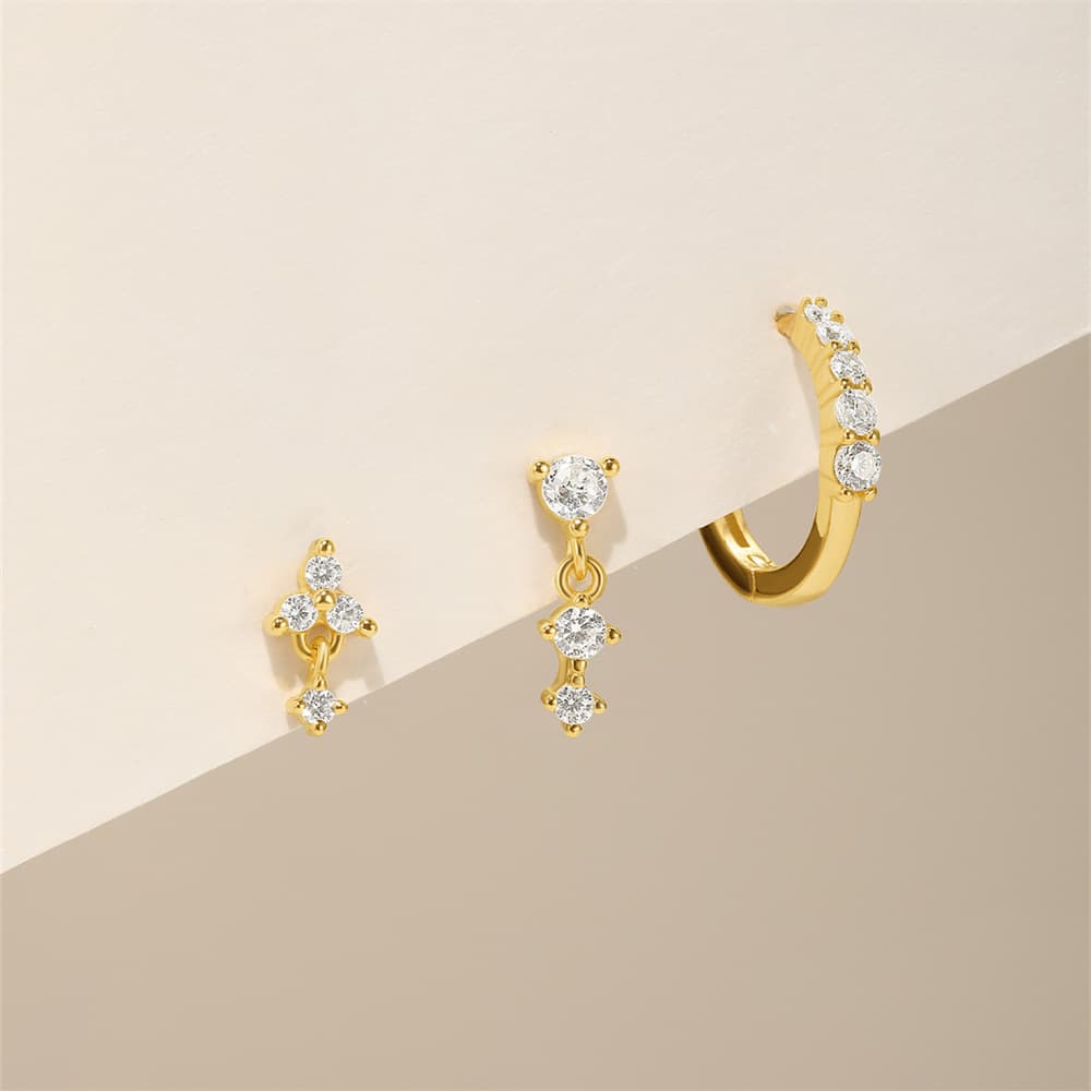 Eva – Orecchini in oro con semplice lucentezza