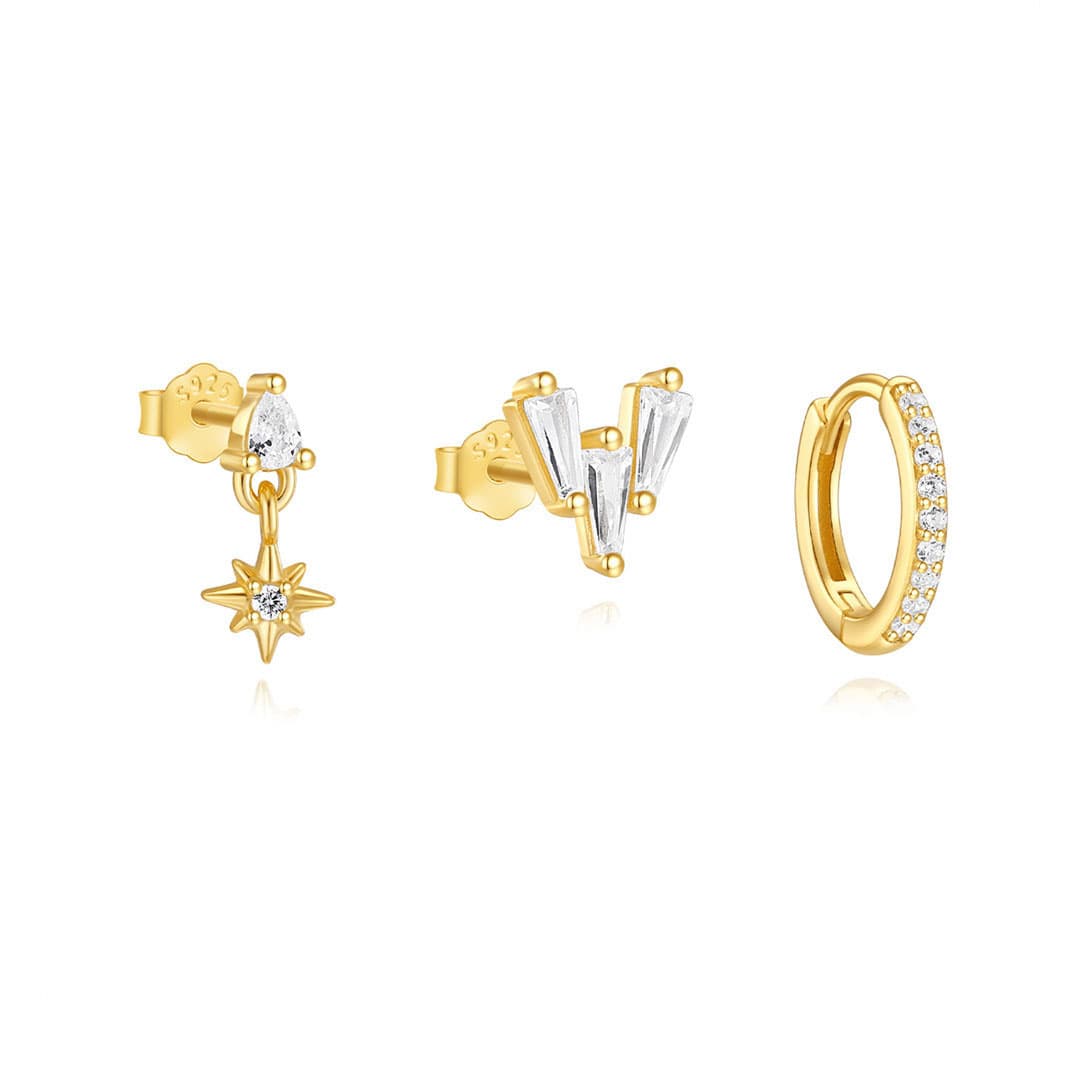 Luisa – Delicati orecchini dalla texture lucida.