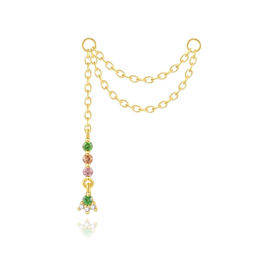 Nina – Malé zlaté náušnice s městským šarmem.