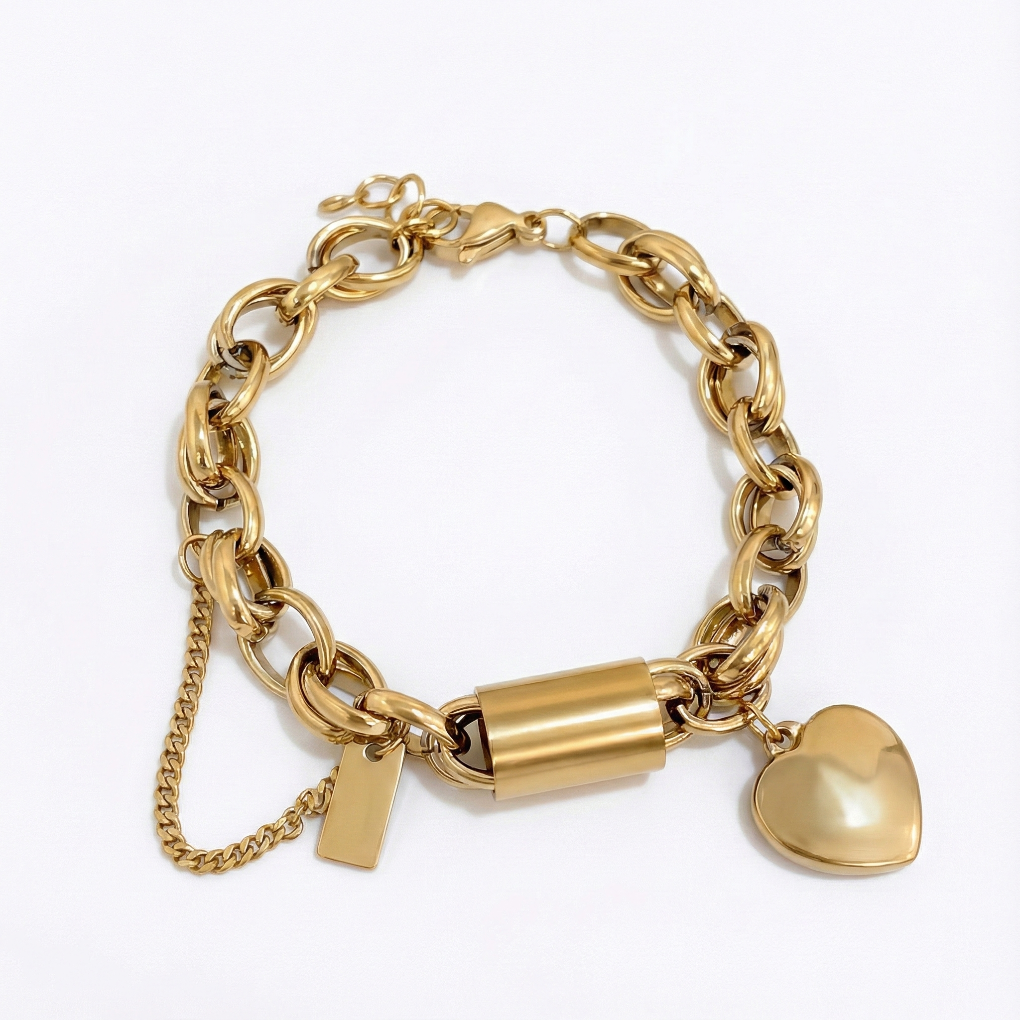 Bracciale a cuore spesso