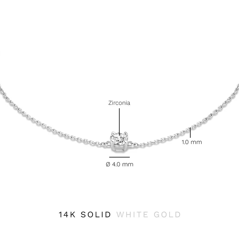 Bracciale Klára con pietra moissanite