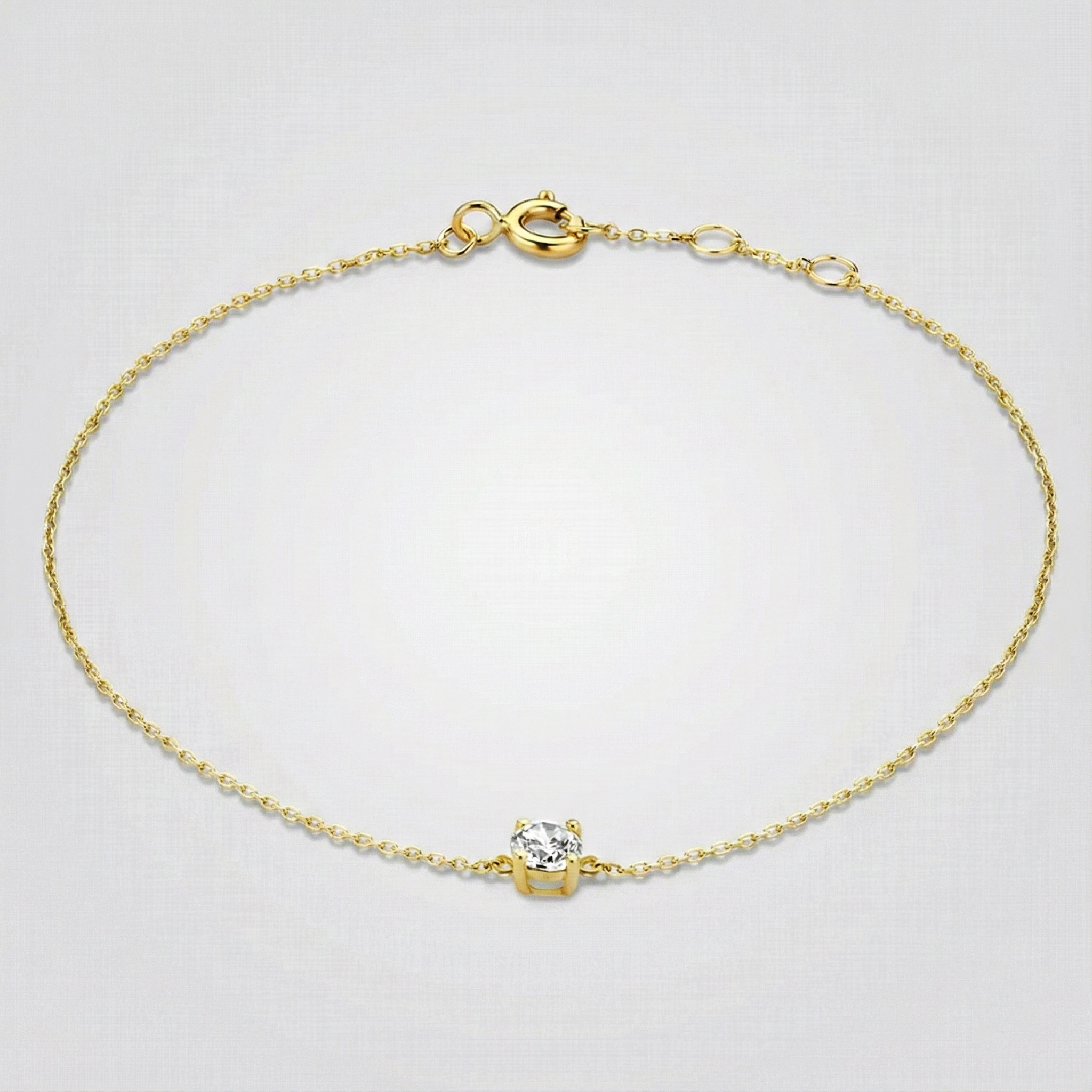 Bracciale Klára con pietra moissanite