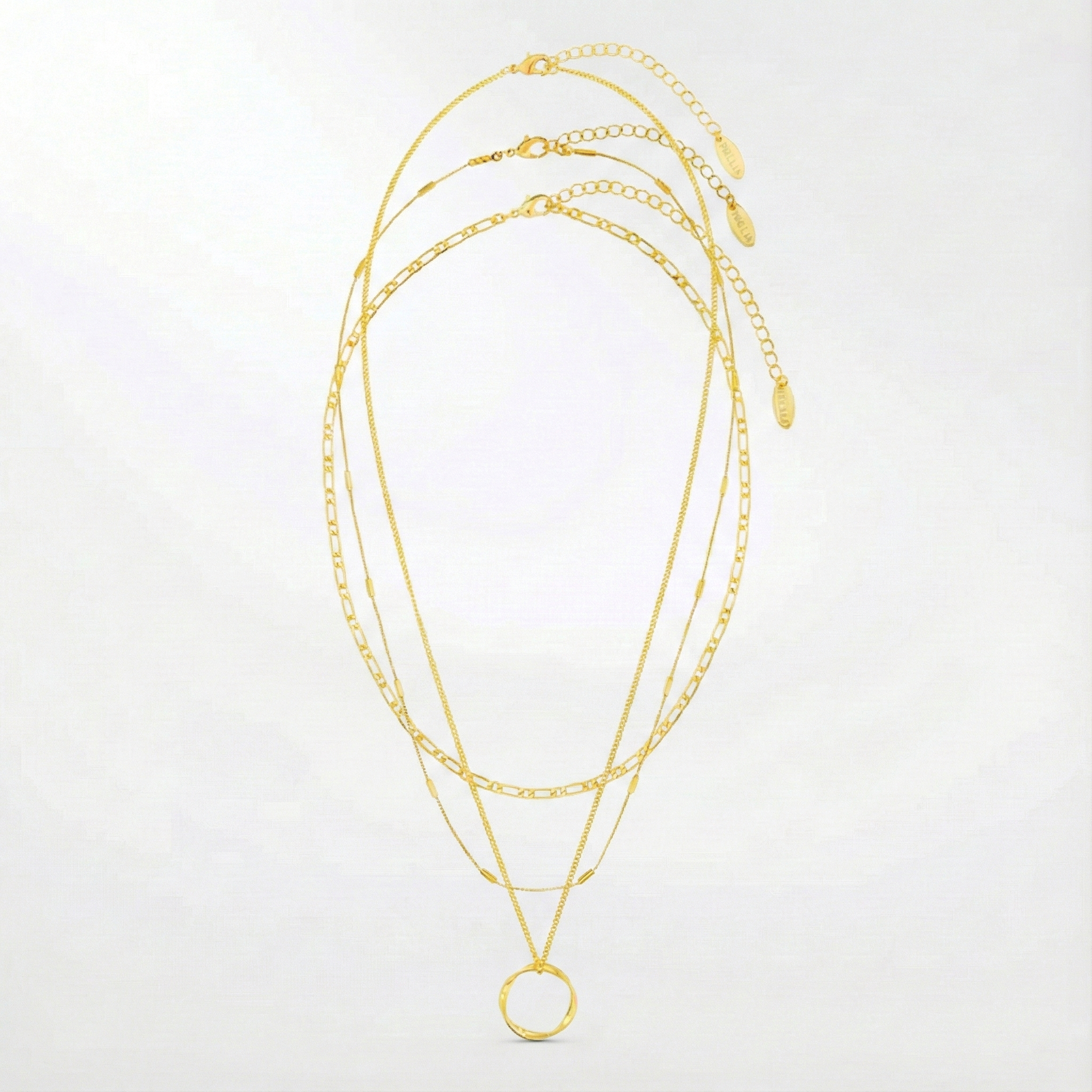 Collana aperta a tre fili