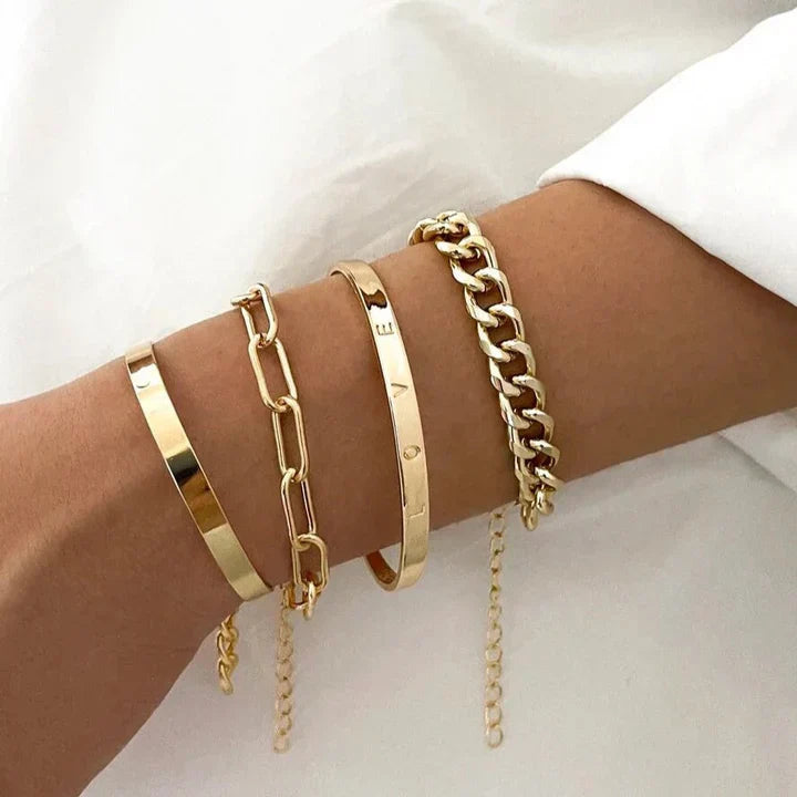 Set di bracciali Elan Mercer | Oro